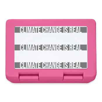 Climate Change Is Real Climate Change Science - Lunchbox - pink - Front