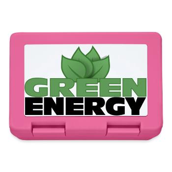 Green Energy - Sustainable Future - Lunchbox - pink - Front
