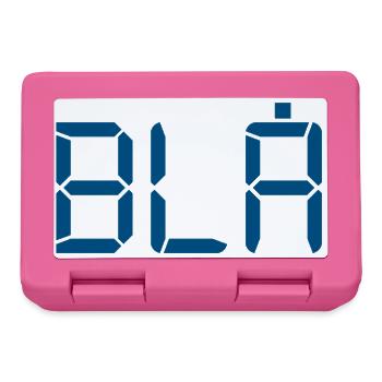 Bleu - LCD - Boîte à goûter - rose - Devant
