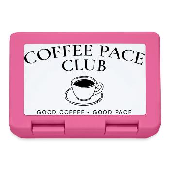 Coffee Pace Club – Lauf- und Kaffee-Lebensstil - Brotdose - Pink - Vorne
