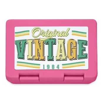42. Geburtstag Original Vintage 1984 Retro - Brotdose - Pink - Vorne