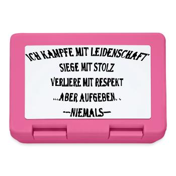 Kämpfe mit stolz - Brotdose - Pink - Vorne