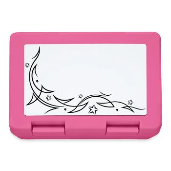 Tribal with stars - Lunchbox - pink - Front