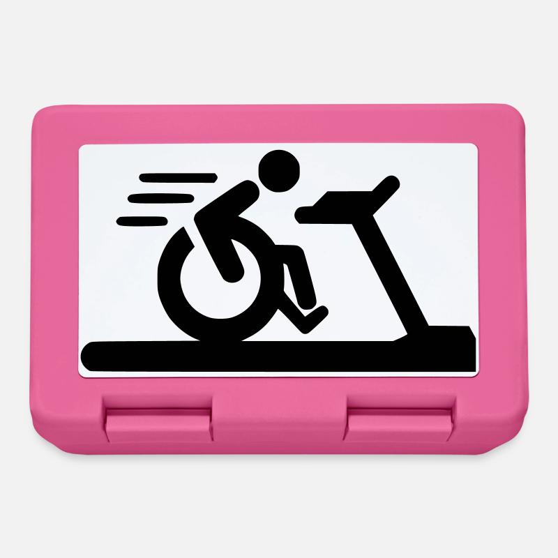 Fitness im Rollstuhl # - Brotdose - Pink