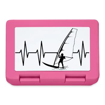 Heartbeat Heartbeat WindSurfing Windsurfer Pulse - Boîte à goûter - rose - Devant