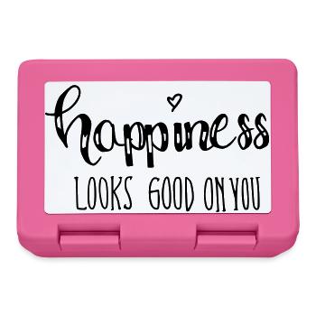 happiness looks good on you - Lunchbox - pink - Front