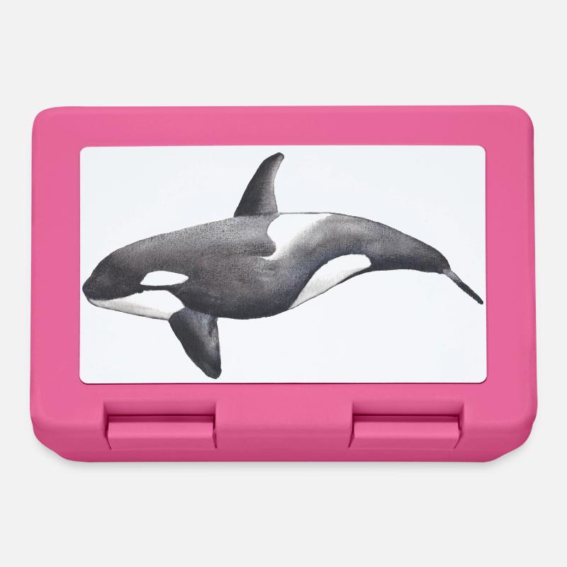 Orca – Meeresbewohner, Illustration, 2022 - Brotdose - Pink