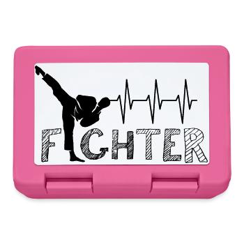 Pulse Kick Martial Arts Karate Kickboxing Symbol Team - Lunchbox - pink - Front