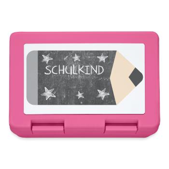 Buntstift Tafeldesign Kreide - Sterne - Schulkind - Brotdose - Pink - Vorne