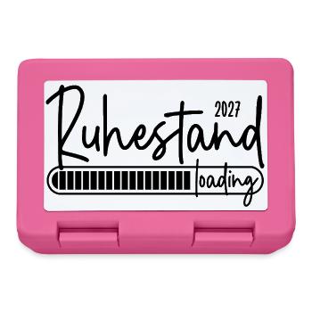 Ruhestand 2027 loading - Brotdose - Pink - Vorne