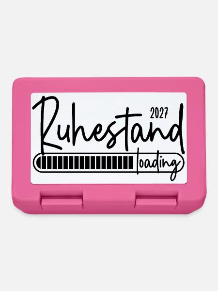 Ruhestand 2027 loading - Brotdose - Pink