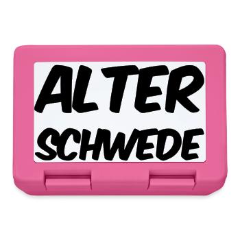 Alter Schwede - Lustiger Spruch - Funny - Brotdose - Pink - Vorne