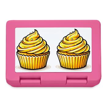 Petits gâteaux - Boîte à goûter - rose - Devant