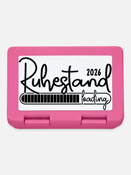 Ruhestand 2026 Loading Lustig Ruhestand 2026 - Brotdose - Pink