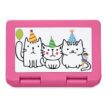 Birthday - Lunchbox - pink - Front