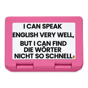 Englisch-Deutsch-Reim 1 (Ver. B) - Brotdose - Pink - Vorne
