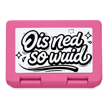 Ois ned so Wuid - Lunchbox - pink - Front