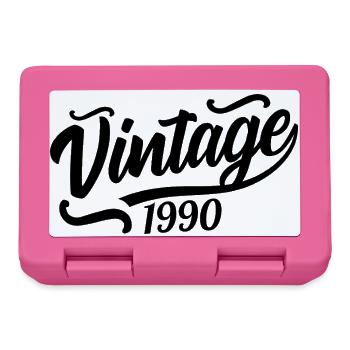 1990 Né en 1990, 56e anniversaire - Boîte à goûter - rose - Devant
