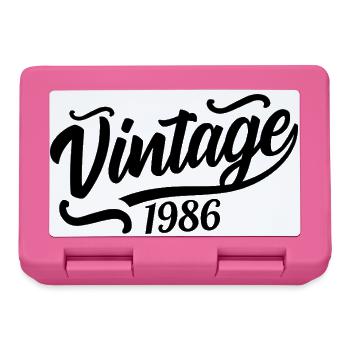 1986 Born in 1986, 56th birthday - Lunchbox - pink - Front