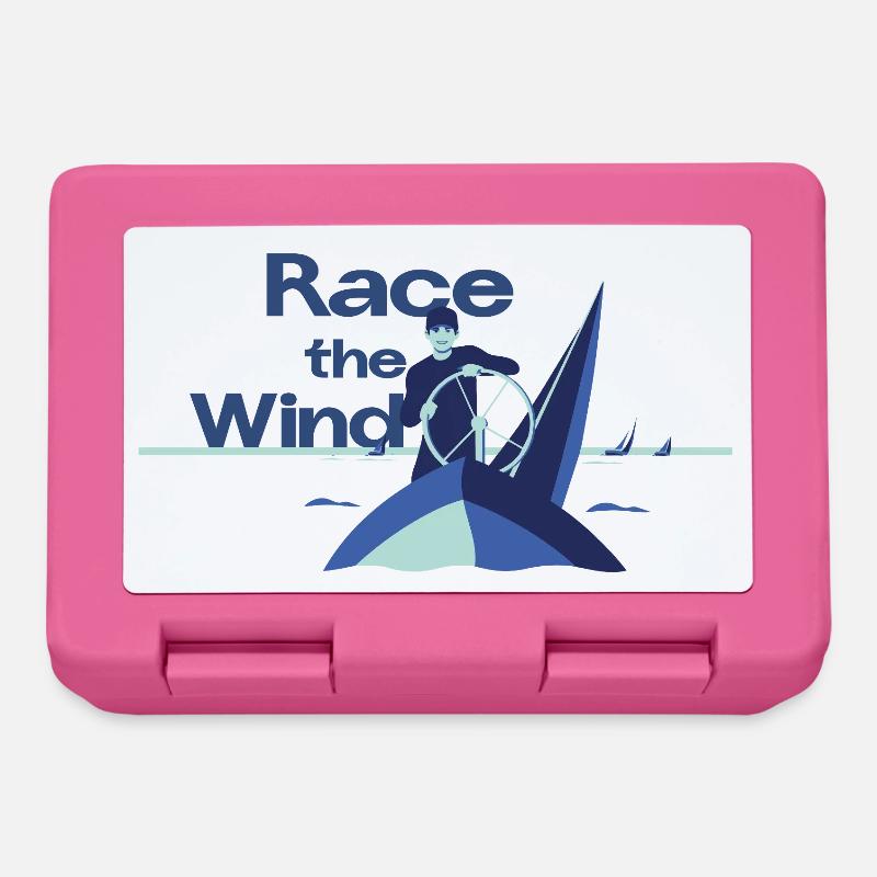 Race the Wind – Segeln Regatta Skipper Spruch - Brotdose - Pink