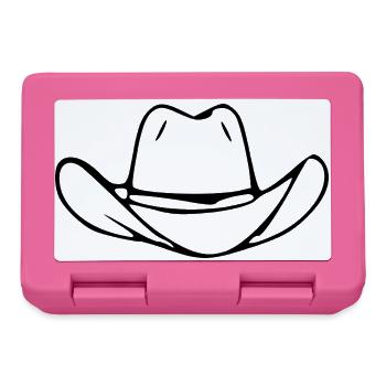 Cowboy Cowboy Hat Line Dance Gift - Lunchbox - pink - Front