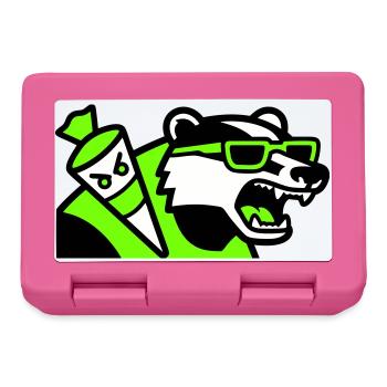 Badger Sac d’école mascotte - Boîte à goûter - rose - Devant