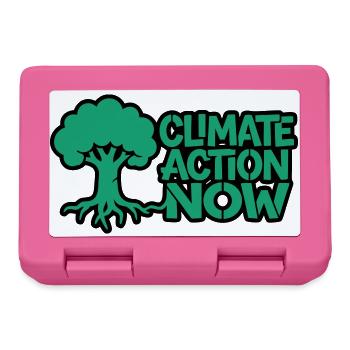Baumwurzel Klima Natur Logo - Brotdose - Pink - Vorne