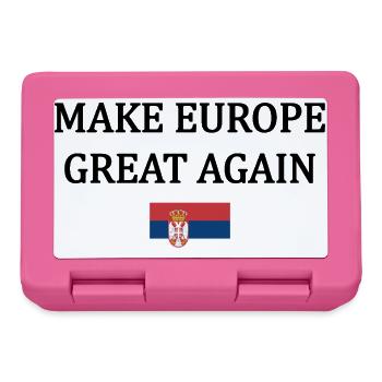 Make Europe Great Again – Serbia - Lunchbox - pink - Front