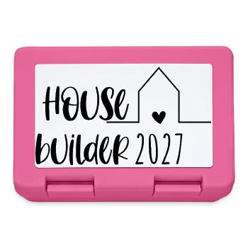 House Builder 2027 – Hausbau Richtfest - Brotdose - Pink - Vorne