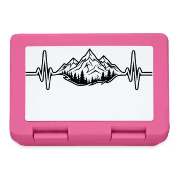 Berg-Heartbeat-Berge - Brotdose - Pink - Vorne