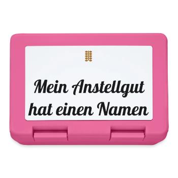 Mein Anstellgut hat einen Namen – Sauerteig Spruch - Brotdose - Pink - Vorne