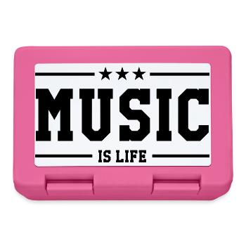 Music is life - Brotdose - Pink - Vorne