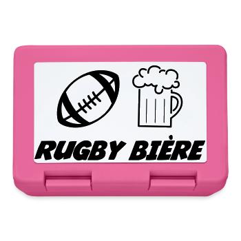 Rugby - Boîte à goûter - rose - Devant