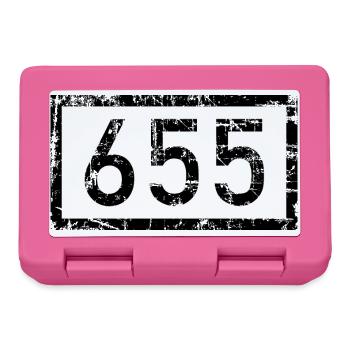 Rheinkilometer 655 Bonn am Rhein (Vintage) - Brotdose - Pink - Vorne