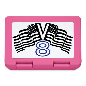 V8,Muscle Car,Garage,Car,Tuning,USA(25) - Lunchbox - pink - Front