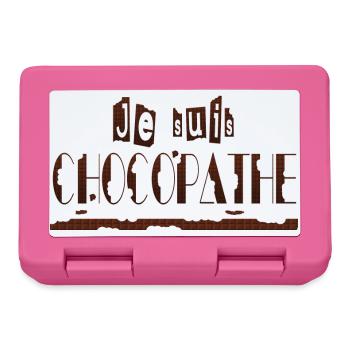 Je suis chocopathe - Boîte à goûter - rose - Devant