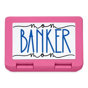 Banker Proud Mom Cute Gift - Lunchbox - pink - Front