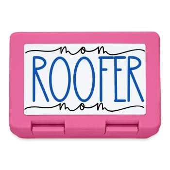Dachdeckerin stolze Mama süßes Geschenk - Brotdose - Pink - Vorne