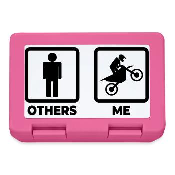 Me as a motocross rider - Lunchbox - pink - Front