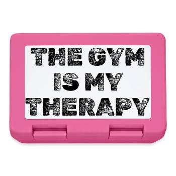 Gym Is My Therapy – Hardcore Fitness Motivation - Lunchbox - pink - Front