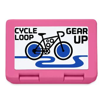 Motivational Gear Up Bicycle Loop - Lunchbox - pink - Front