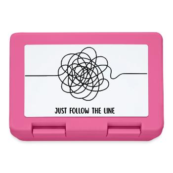 JUST FOLLOW THE LINE - Lunchbox - pink - Front