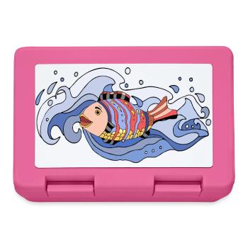 fish - Lunchbox - pink - Front