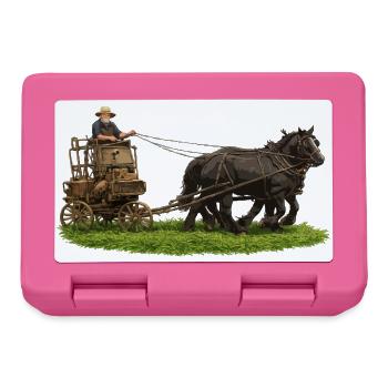 Pferde- und Kutschtour - Brotdose - Pink - Vorne
