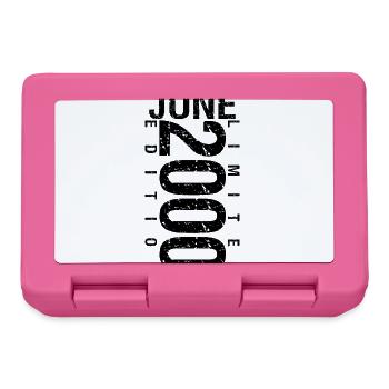 Birthday June 2000 June born in June 2000 - Lunchbox - pink - Front