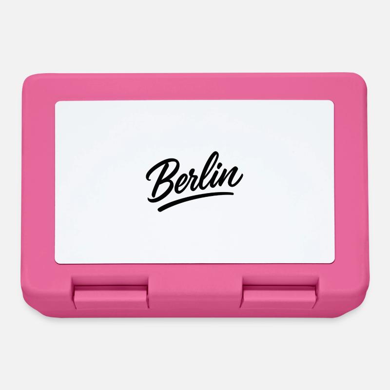 Berlin lettering in script style - Lunchbox - pink