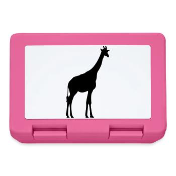 girafe - Boîte à goûter - rose - Devant