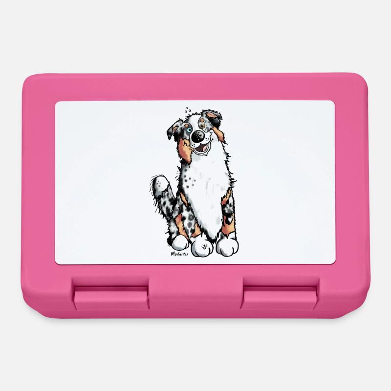 Fröhlicher Australian Shepherd - Brotdose - Pink