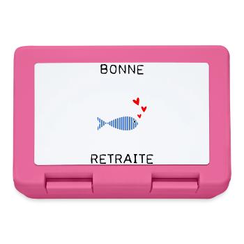 RETRAITE. BONNE RETRAITE. JOYEUSE RETRAITE - Boîte à goûter - rose - Devant