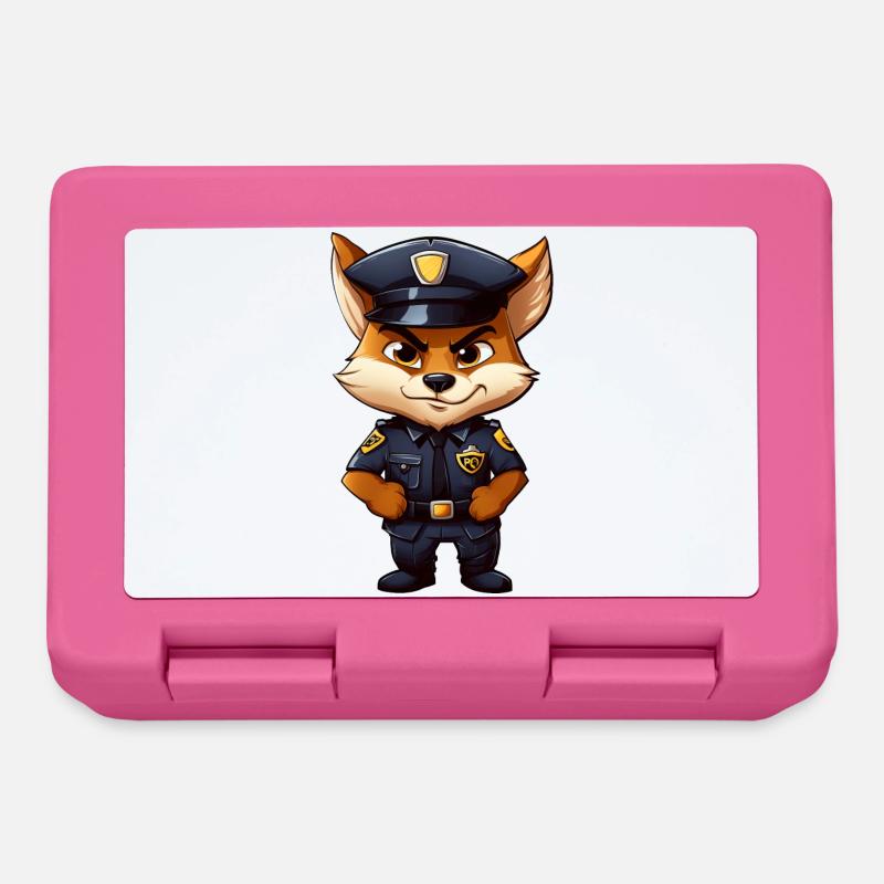 Polizei Fuchs - Brotdose - Pink